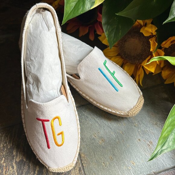 Soludos “TGIF” Canvas and Jute Espadrille Slip-Ons - Picture 12 of 13